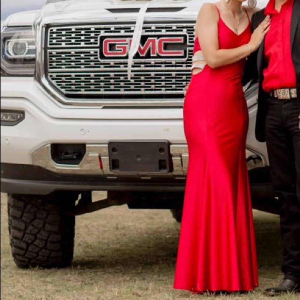 Red special occasion dress